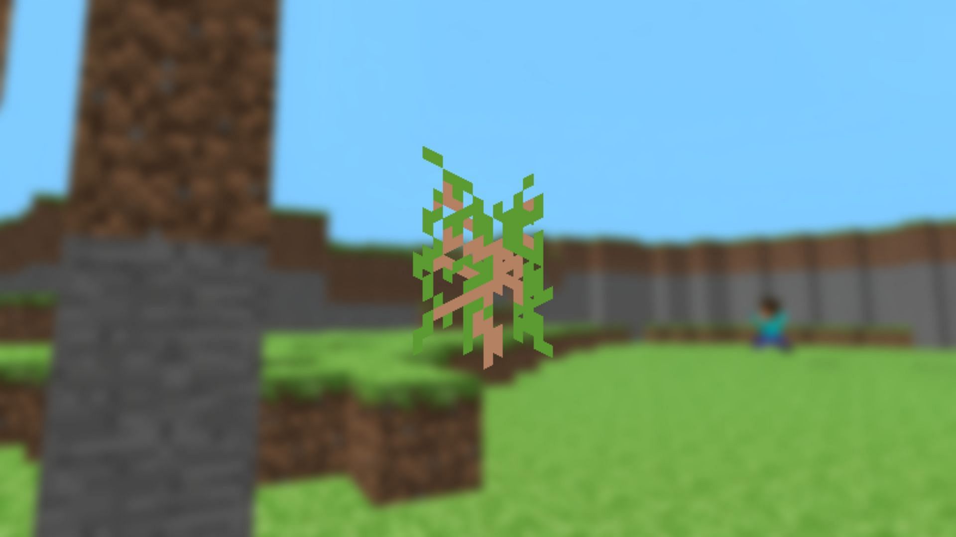 Minecraft's oak saplings arrived well before the trees they grew into (Image via Mojang)